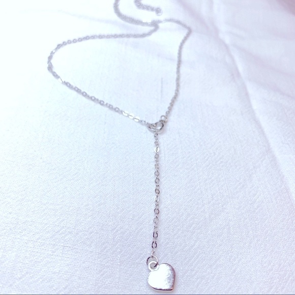 ❣️$25/3❣️ Two Hearts Pendant Sterling Sliver Plated Necklace - Picture 3 of 7